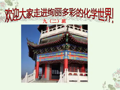 绪言 化学使世界变得更加绚丽多彩(共27张PPT)