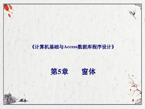 《计算机基础与Access数据库程序设计5》ppt课件(全)