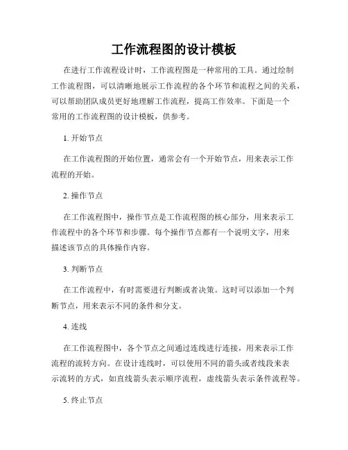 工作流程图的设计模板