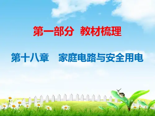 【物理】中考总复习课件：第18章家庭电路与安全用电(共32张PPT)