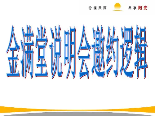 产说会销售逻辑邀约话术PPT课件