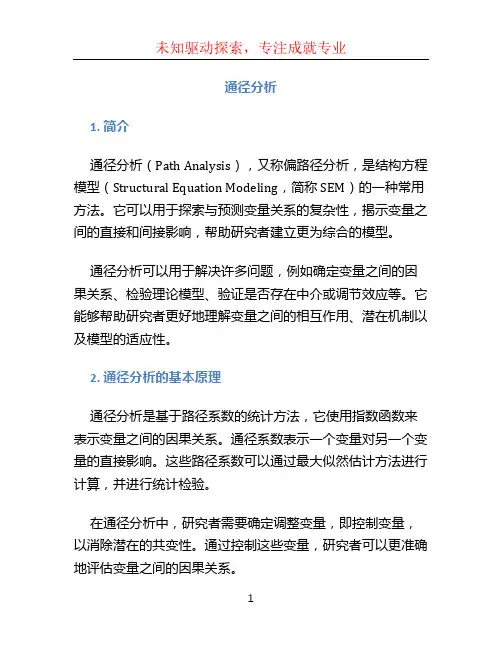 通径分析文档