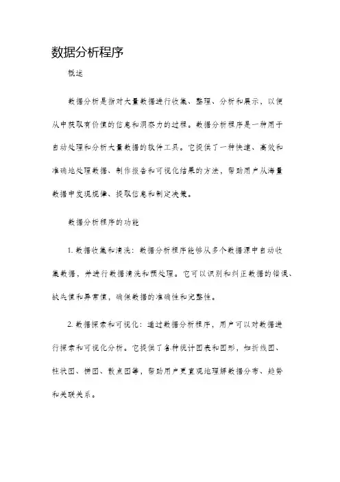 数据分析程序