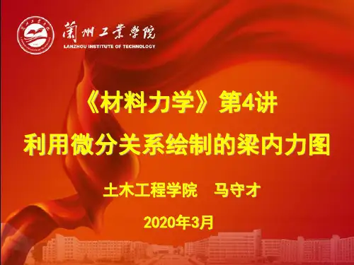 材料力学第4讲-利用微分关系绘制梁内力图