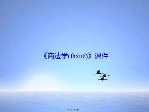 《商法学》课件