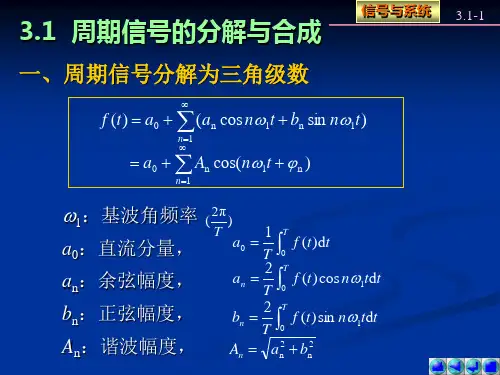 电子教案-信号与系统第四版(含习题解答)-3.1