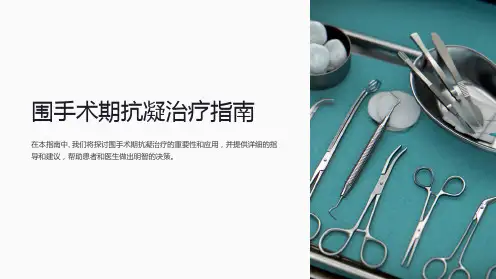 围手术期抗凝治疗指南