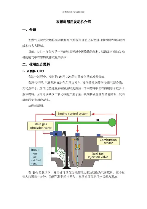 双燃料船用发动机介绍