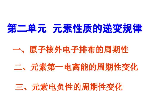 第一电离能和电负性