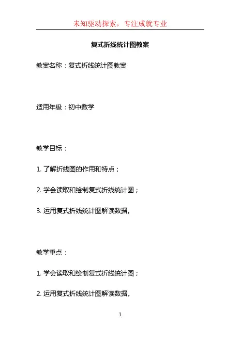 复式折线统计图教案