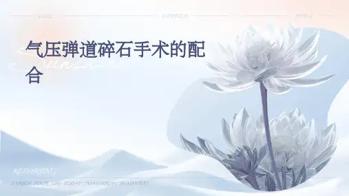 气压弹道碎石手术的配合