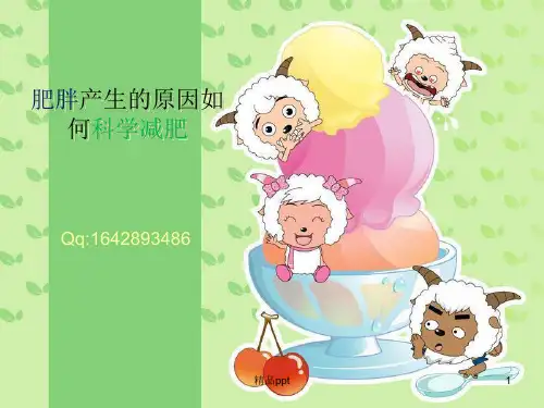 肥胖的原因和科学减肥PPT课件