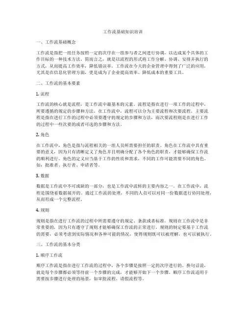 工作流基础知识培训