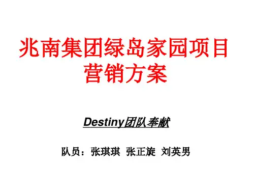 2013年房地产营销策划大赛获奖作品资料