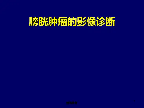 膀胱肿瘤影像诊断