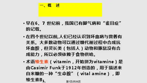 维生素生物化学PPT课件