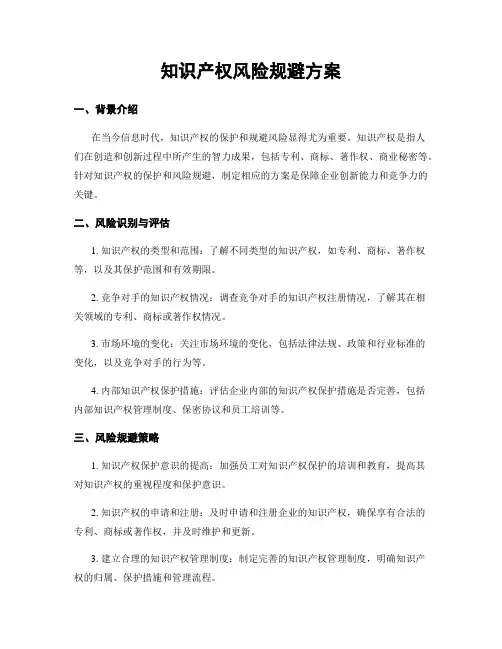 知识产权风险规避方案