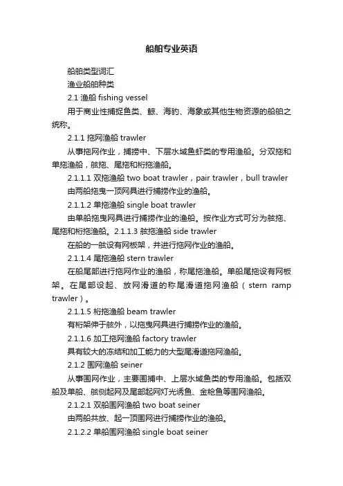 船舶专业英语