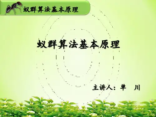 蚁群算法基本原理(附带动画演示)
