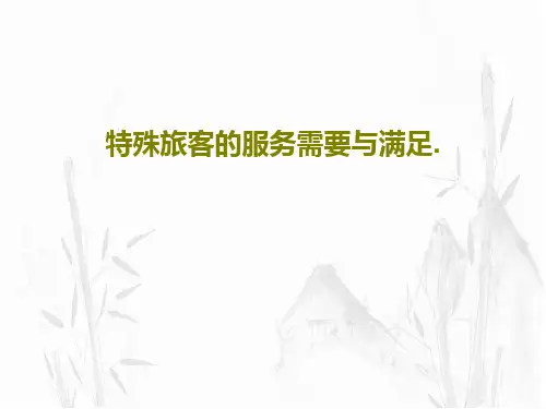 特殊旅客的服务需要与满足.35页PPT