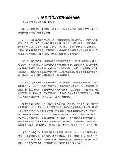 贝多芬与第九交响曲读后感