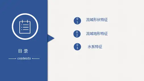 3.2.1流域与水系特征