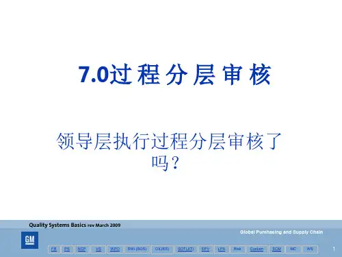 通用QSB 过程分层审核