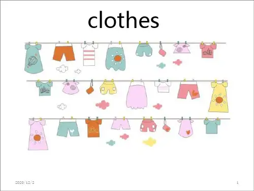 clothes衣服英语简介 ppt课件