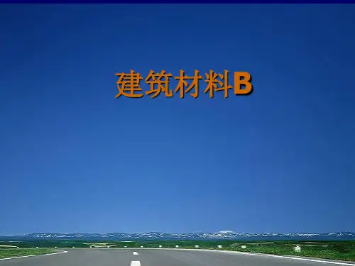 道路建筑材料汇总