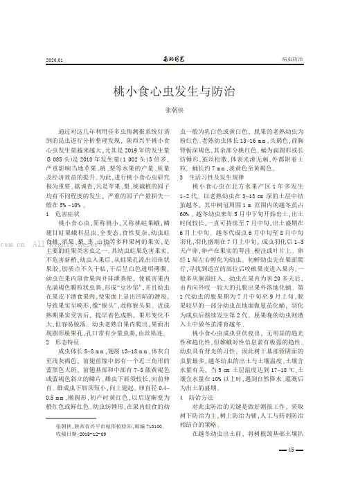 桃小食心虫发生与防治
