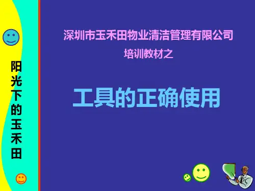 清洁工具的规范使用方法PPT课件