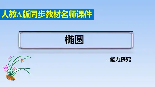 人教A版高中数学选择性必修第一册《椭圆》能力探究课件