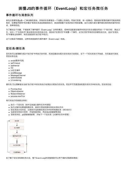 搞懂JS的事件循环（EventLoop）和宏任务微任务
