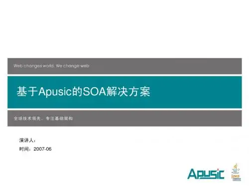 金蝶Apusic SOA解决方案(V1.1)