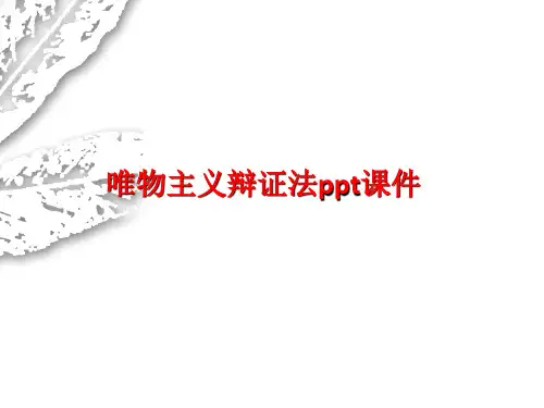 唯物主义辩证法ppt课件