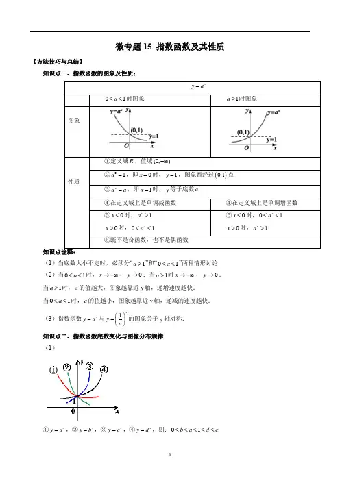 指数函数及其性质(解析版)