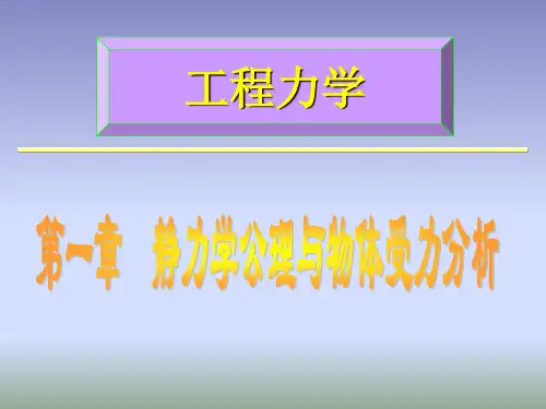 材料力学静力学公理与物体受力分析