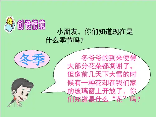 苏教版一年级上册《冰花》公开课PPT