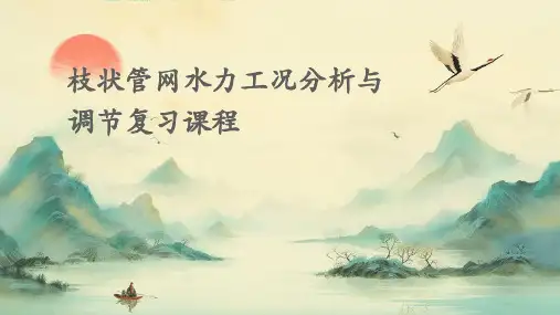 枝状管网水力工况分析与调节复习课程