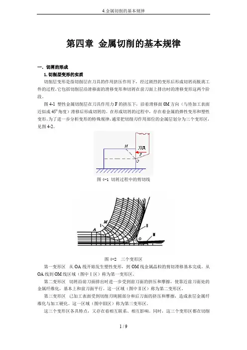 4.金属切削的基本规律