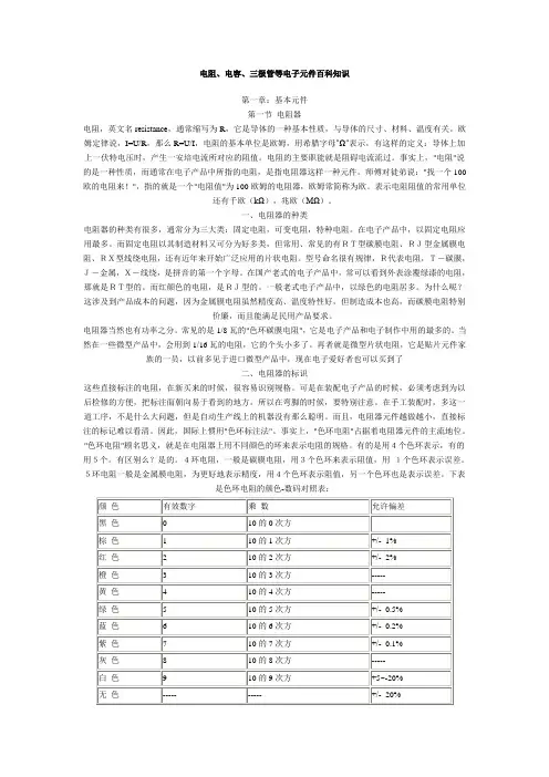 电子元件百科知识