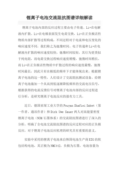 锂离子电池交流阻抗图谱详细解读