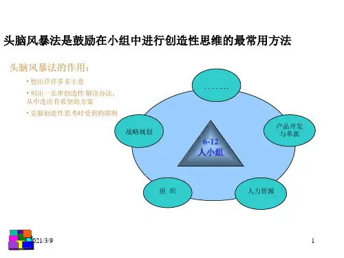 头脑风暴法的流程图PPT课件