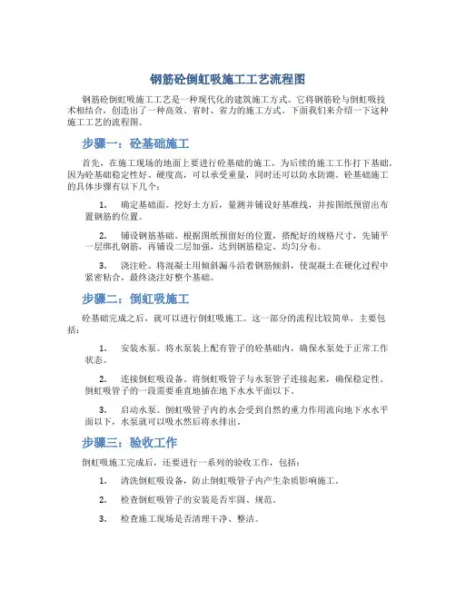 钢筋砼倒虹吸施工工艺流程图