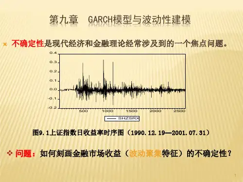 第九章  GARCH模型与波动性建模  应用时间序列PPT课件