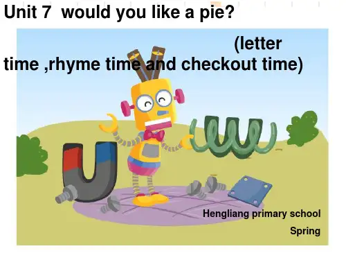小学三年级上英语3A Unit 7 Would you like a pie period 3课件