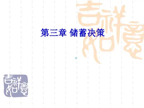 储蓄决策课件