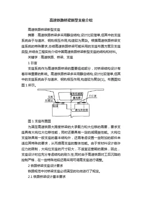 高速铁路桥梁新型支座介绍