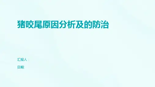 猪咬尾原因分析及的防治