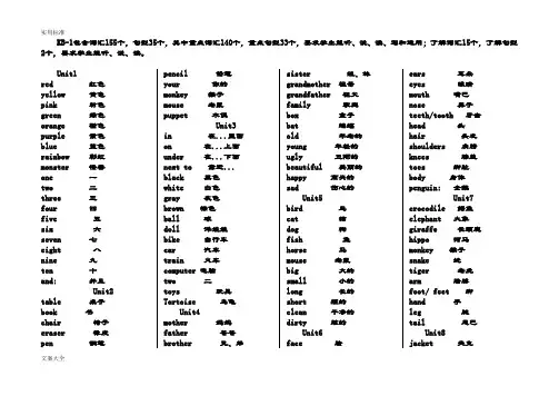 剑桥国际少儿英语KB1-KB2升级必备资料